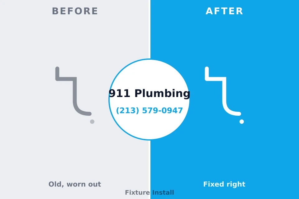 Before and after: plumbing repair Chepachet, RI
